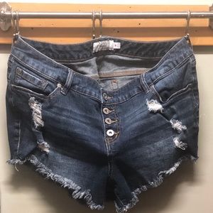 Torrid Distressed Jean Shorts-Excellent condition